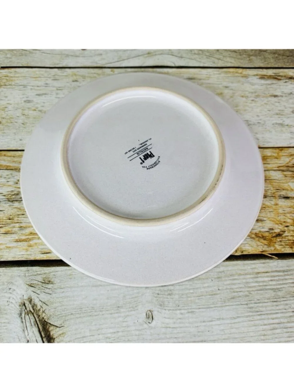 Pier 1 NATALIA Cream Embossed Dots & Scrolls Stoneware Salad Lunch Plates Set 2